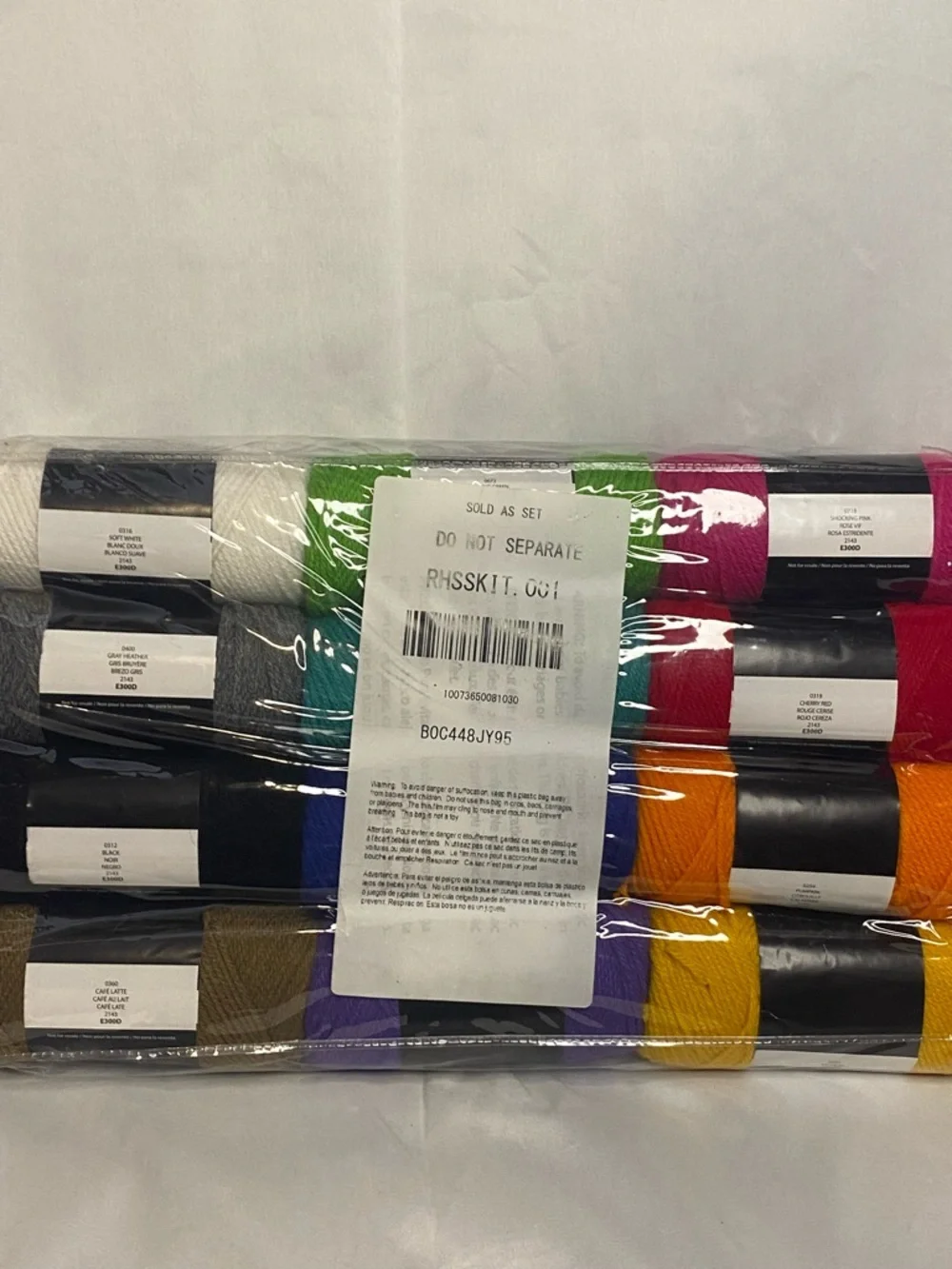 Red Heart Super Saver Yarn Party Pack - Rainbow Colors (12) Rolls